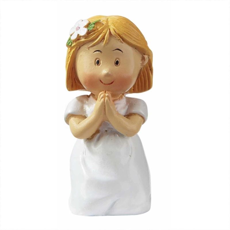 HobbyFun Figur Mädchen zur Kommunion/Konfirmation 4,5cm