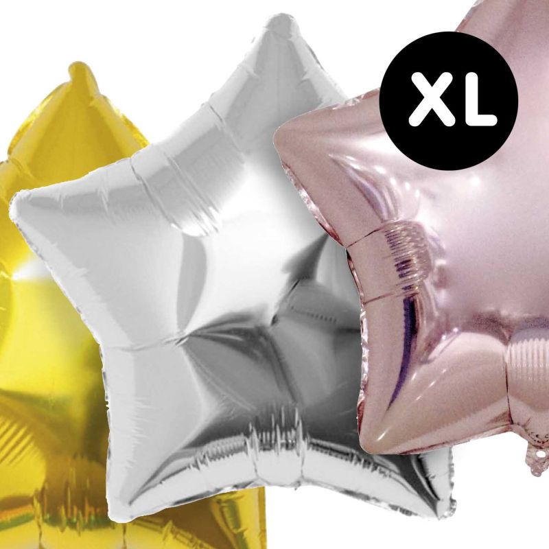 YEY! Let's Party Folienballon Stern 86cm