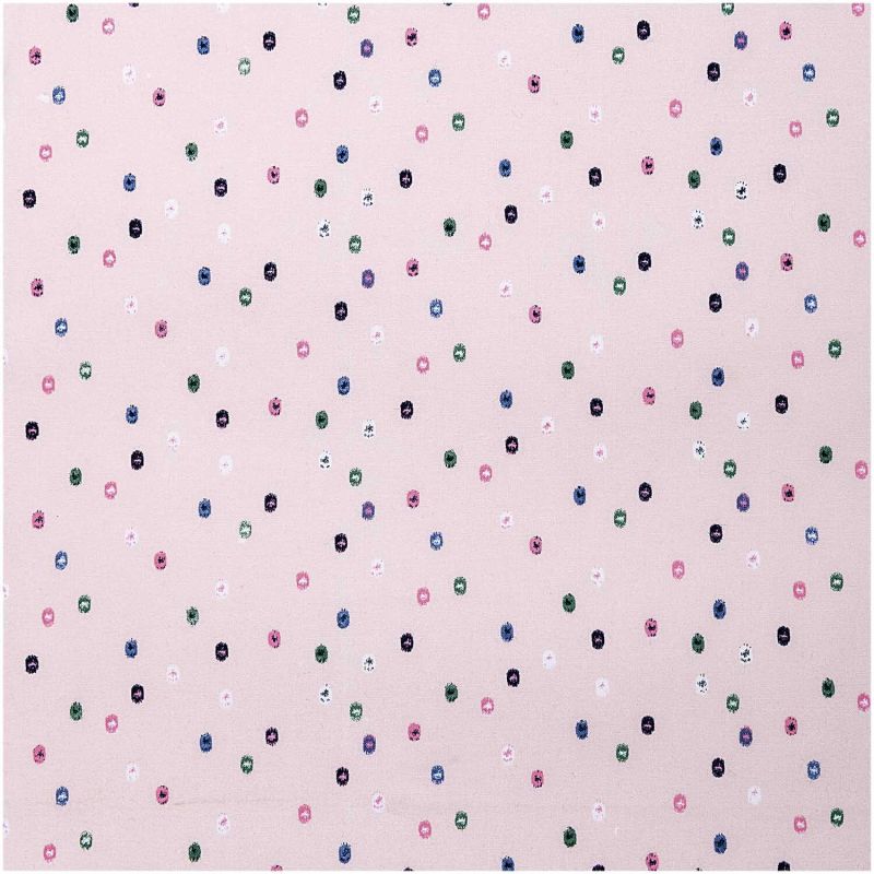Druckstoff grafische Punkte rosa 140cm