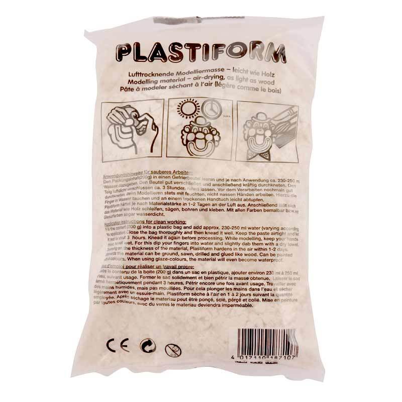 Pâte à Bois Plastiform GLOREX - 15x22.5x3 Cm - Écru - À Base De Bois Et Cellulose - Pour Sculpture Et Marionnettes
