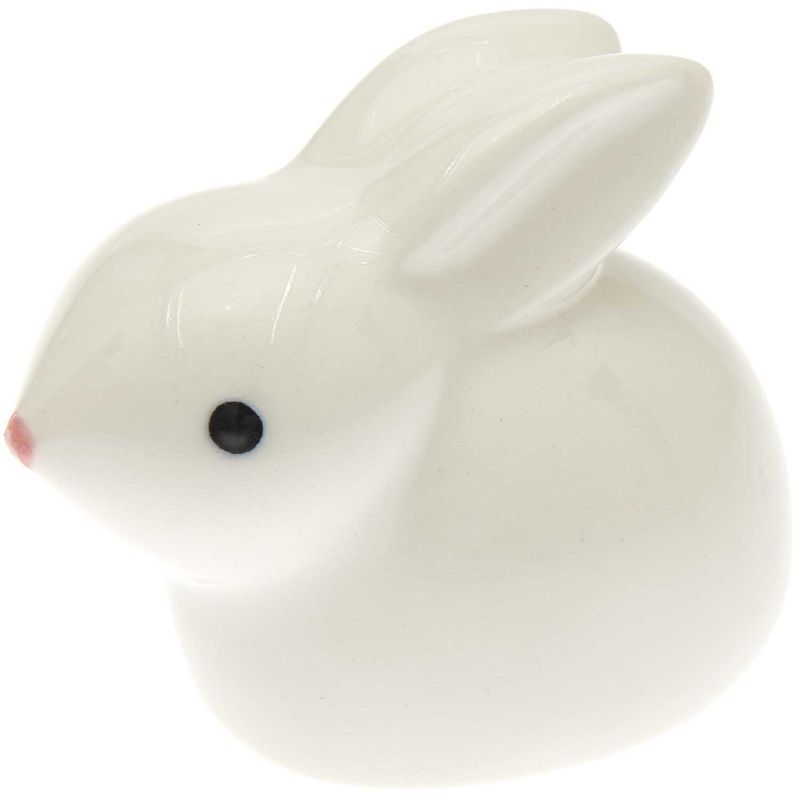 Porzellan Hase hockend weiß