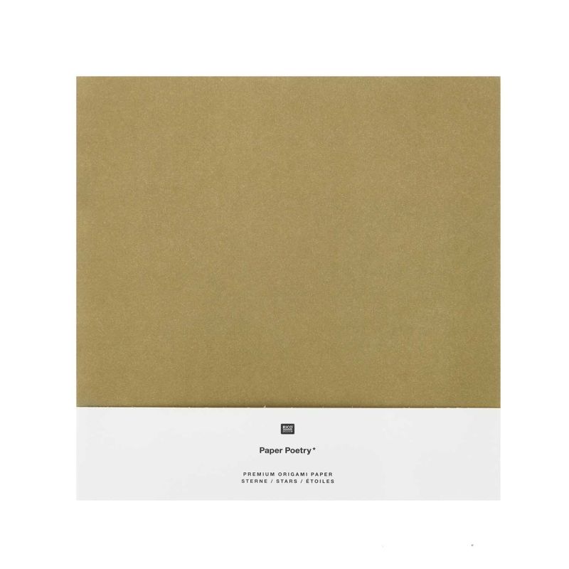 Paper Poetry Bascetta Origamipapier Gold-Silber