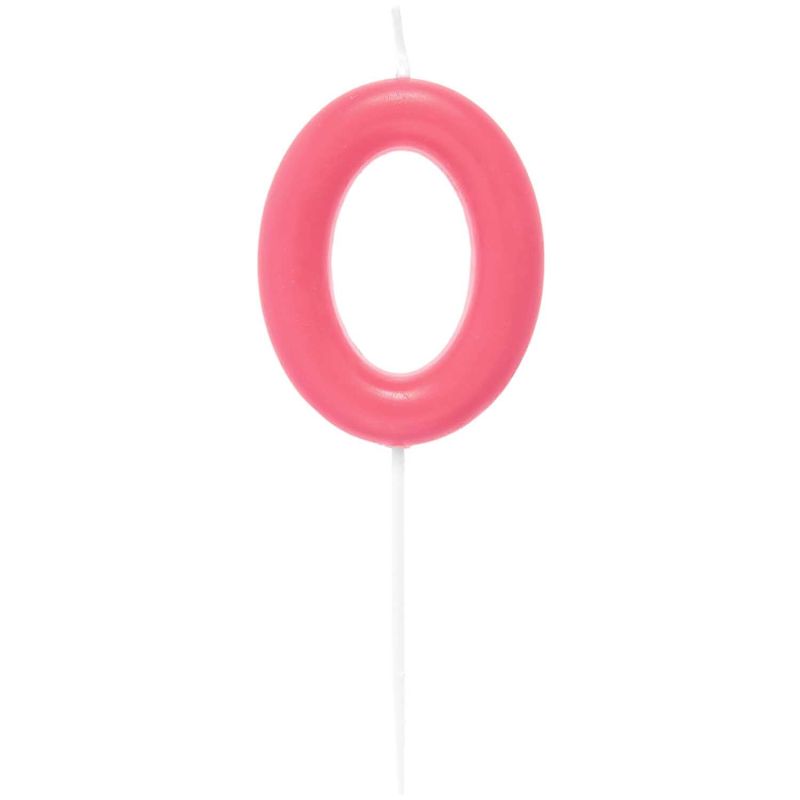 Zahlenkerze Neon Pink