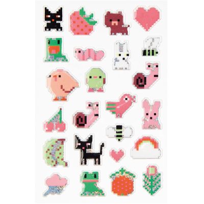 Paper Poetry Puffy Sticker Pixel