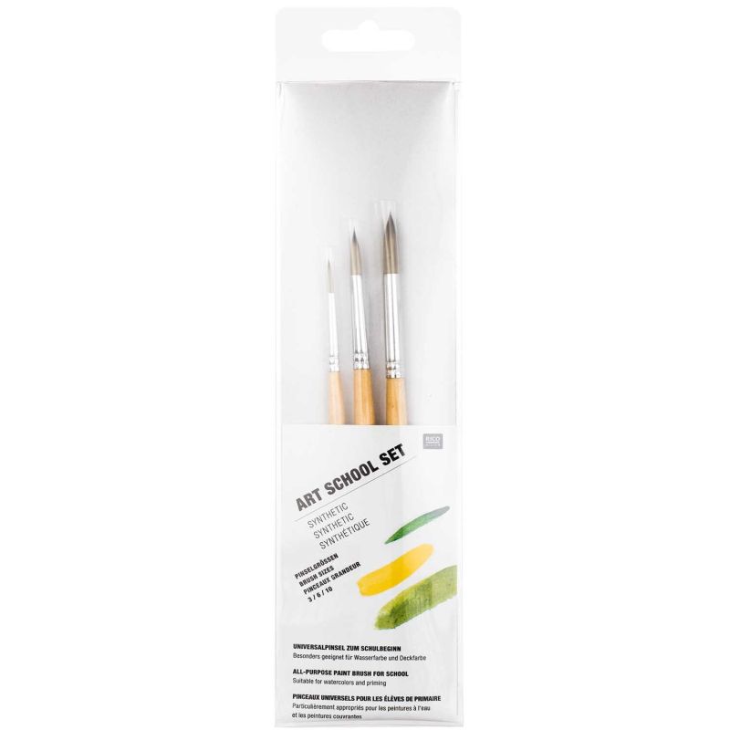 Pinsel Art School Synthetic Set Rundpinsel