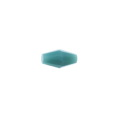 Glasschliffperle petrol 9x4mm 10 Stück