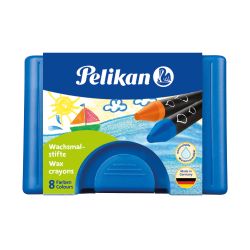 Wachsmaler rund mit blauem Etui