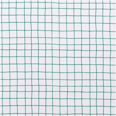 Druckstoff Hygge kariert weiß-grün 140cm