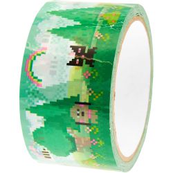Paper Poetry Paketklebeband Pixel grün