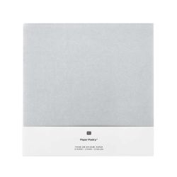 Paper Poetry Bascetta Origamipapiere Weiß-Silber