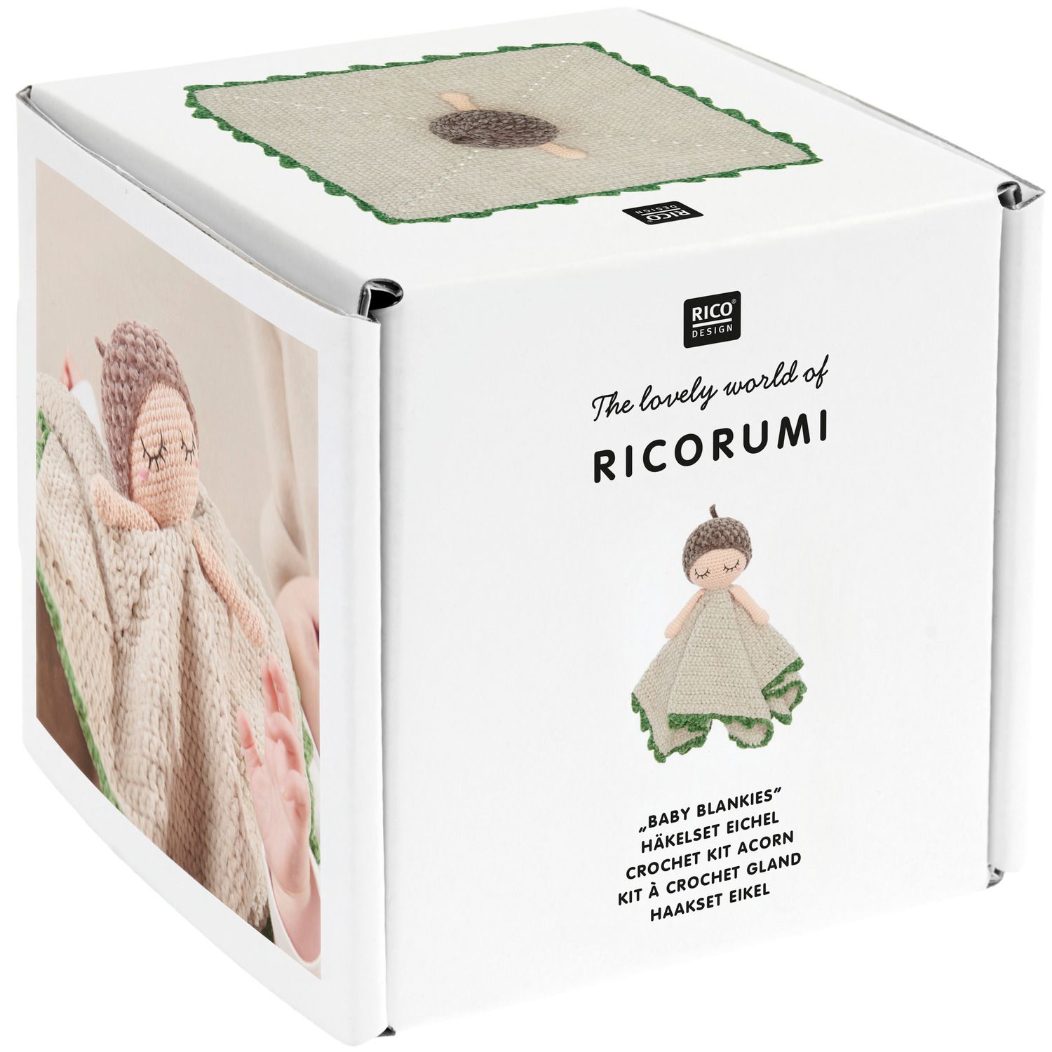 Häkelset Ricorumi Baby Blankies Eichel | 3663387