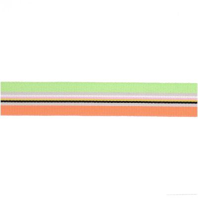 Webband Multi Streifen Neon Rot/Glitter Bunt