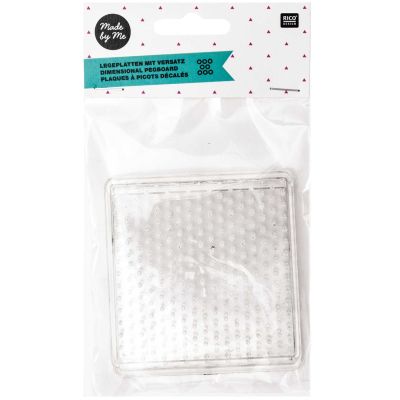 Bügelperlen Legeplatte 8x8cm eckig 2 Stück