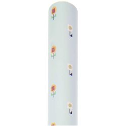 Geschenkpapier Blumen Blau